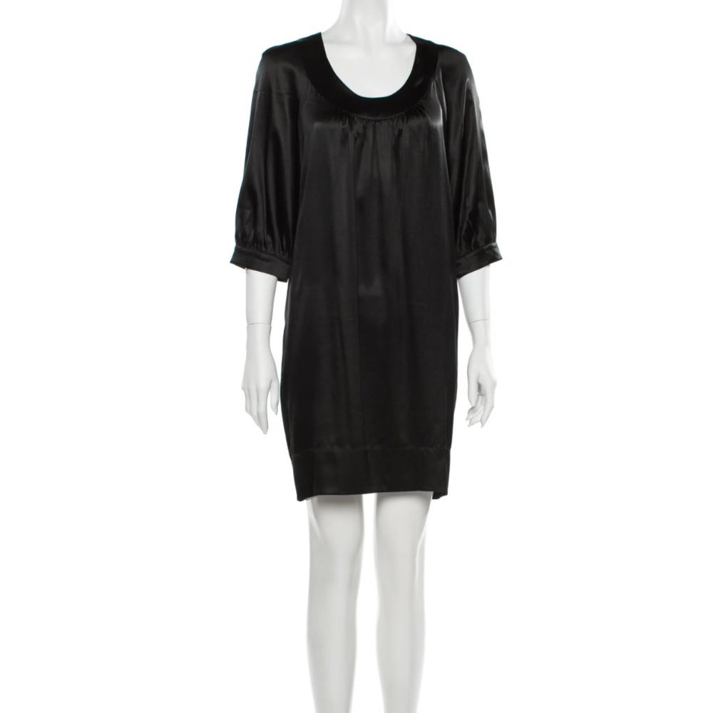 Vince classic black silk dress